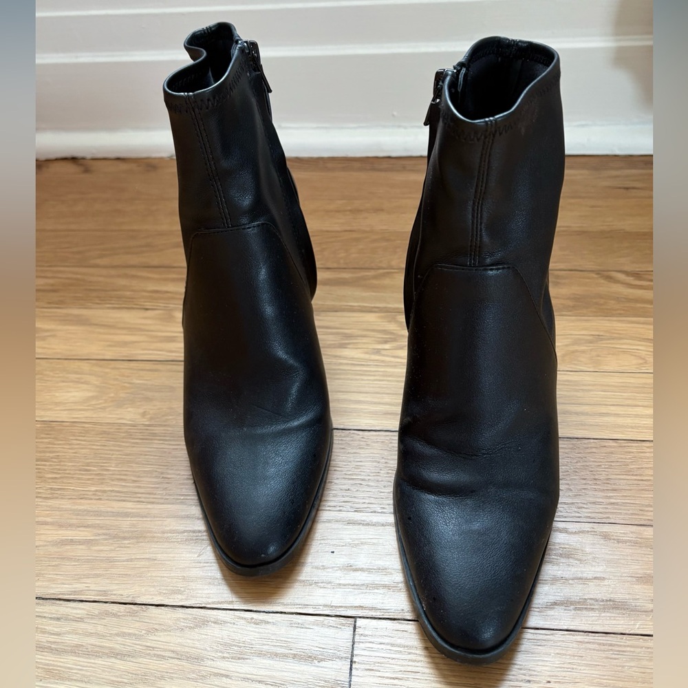 Mango Sleek Black Ankle Booties